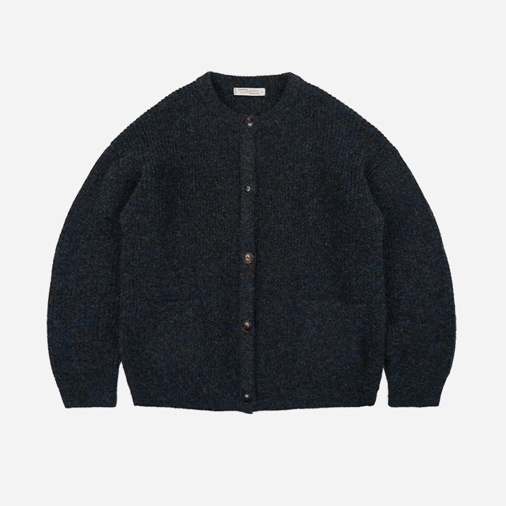 Brushed Wool Round Cardigan