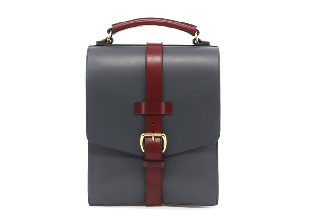 Buckle Messenger - Battleship Grey/Maroon Trim