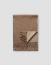 Beige Double Sided Cashmere Scarf