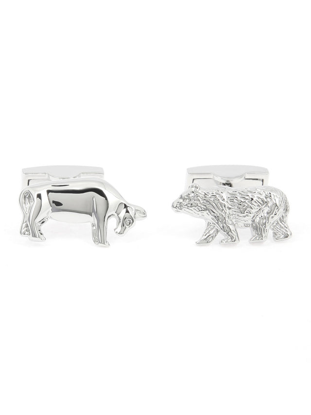 Bull and bear cufflinks Broad Street