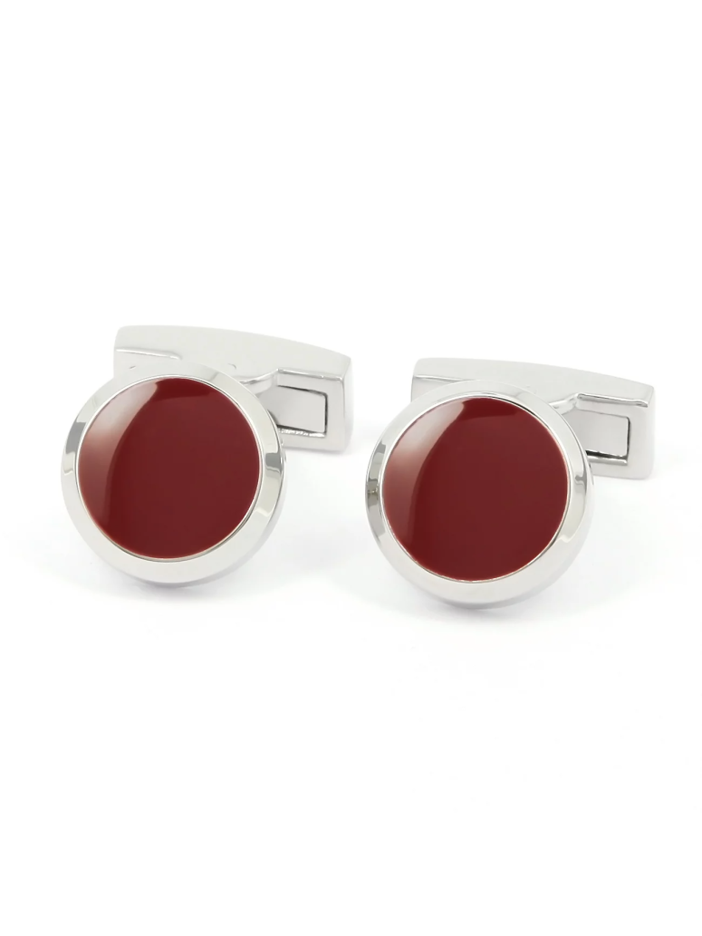 Burgandy Cufflinks Montreux Ii