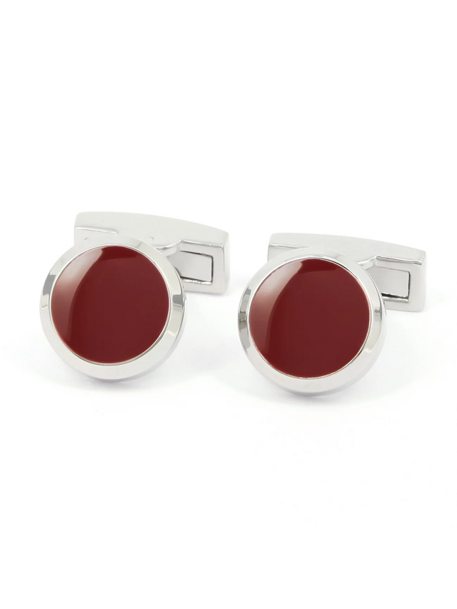 Burgandy cufflinks Montreux II