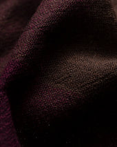 Dark Brown Fringed Wool Scarf
