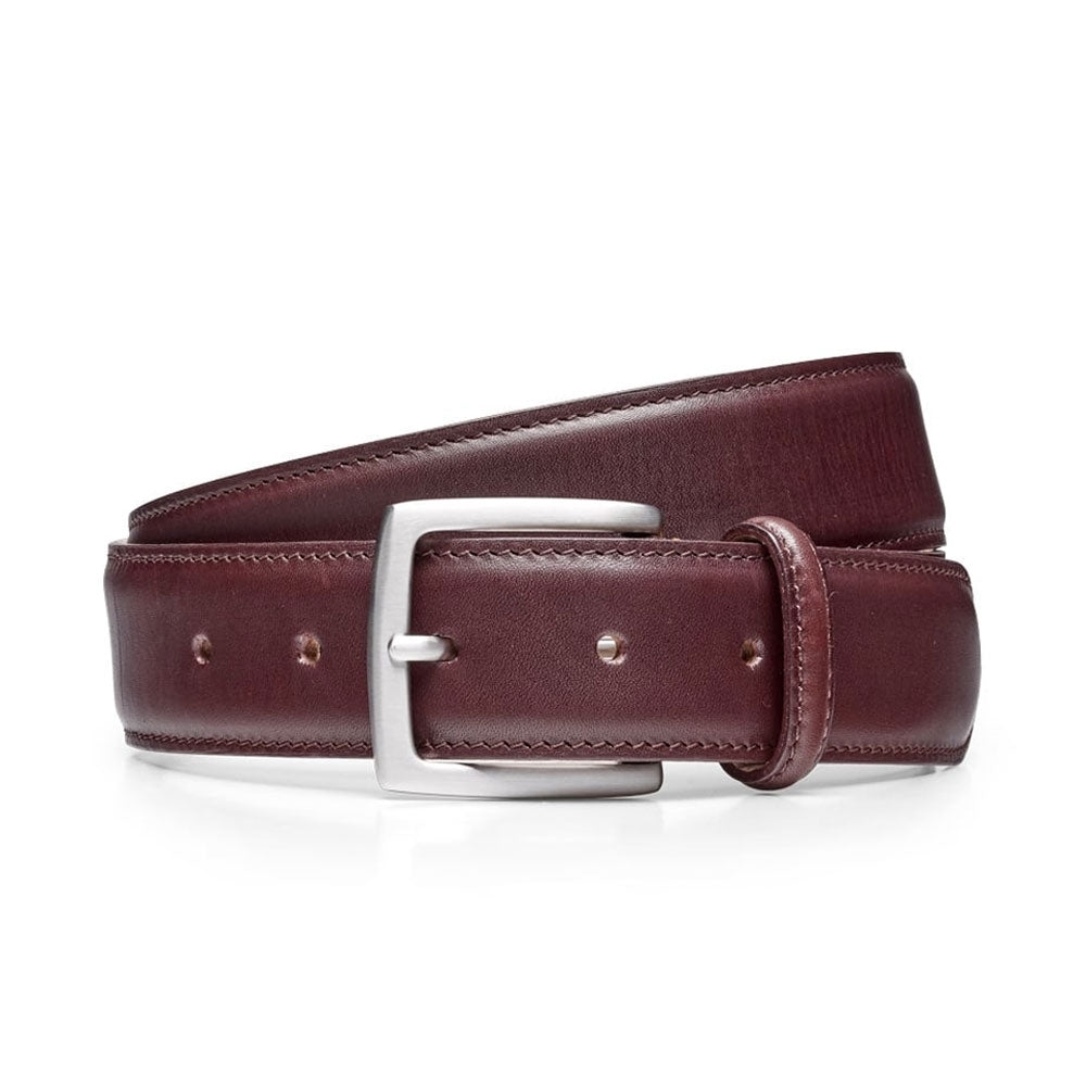 Calf Belt With Silver Buckle