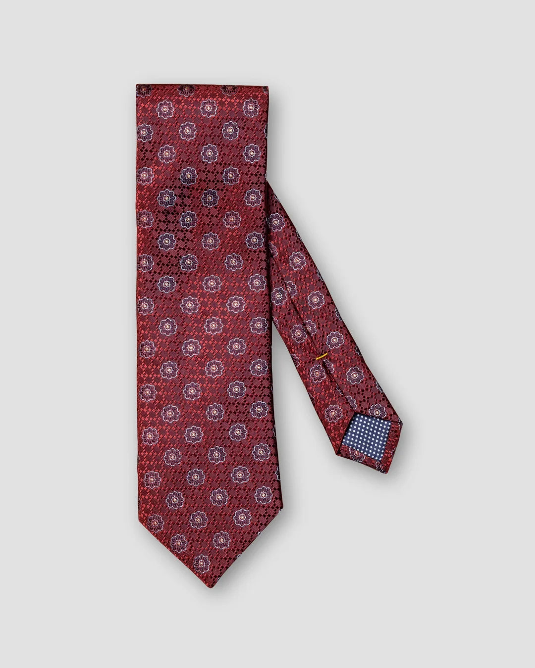 Burgundy Floral Silk Tie