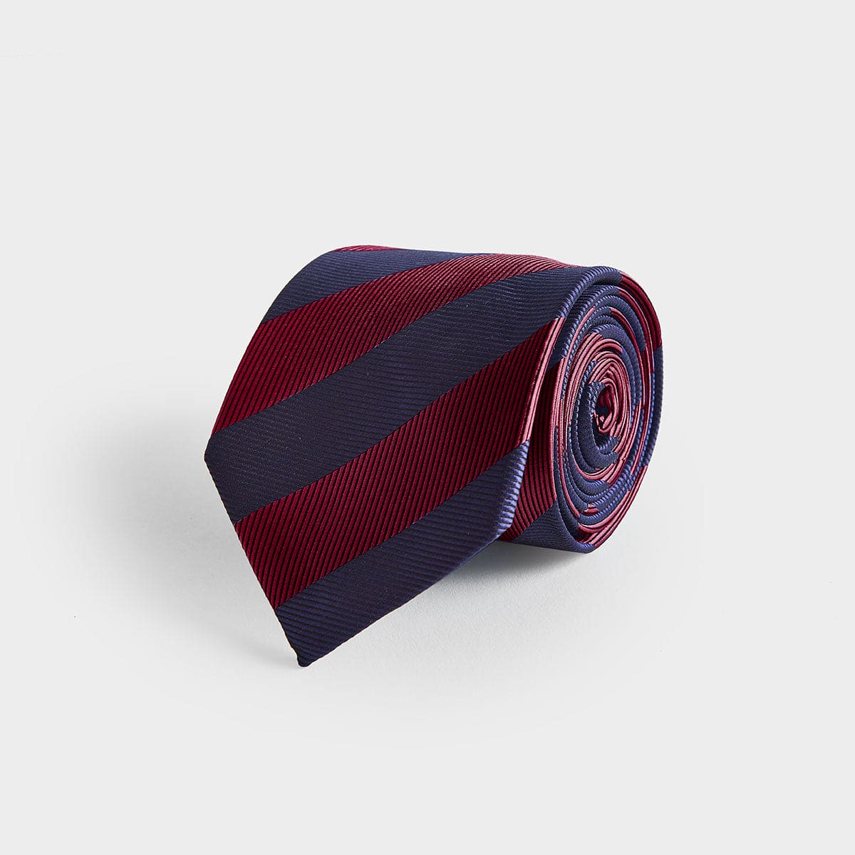 Block Stripe Silk Tie