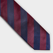 Block Stripe Silk Tie