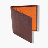 Burgundy & Orange Billfold Card Holder