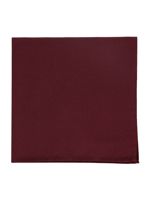 Burgundy pocket square in silk Côme