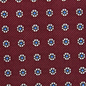 Repeated Floral Woven Silk Tie