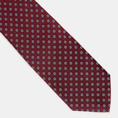 Repeated Floral Woven Silk Tie