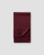 Burgundy Solid Cashmere Scarf