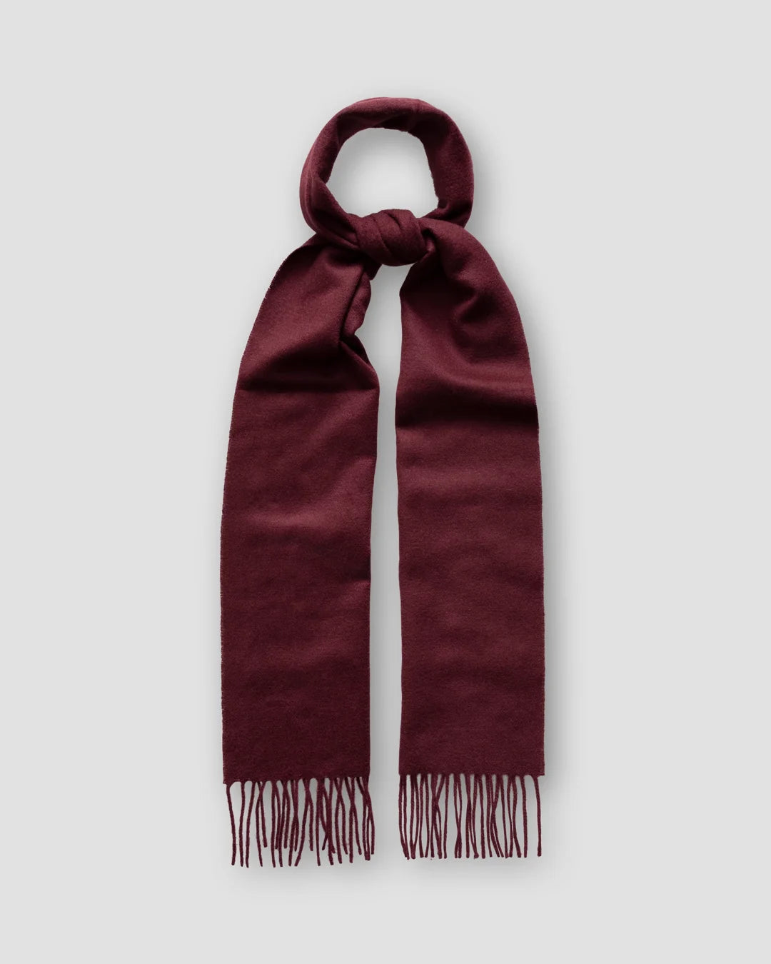 Burgundy Solid Cashmere Scarf