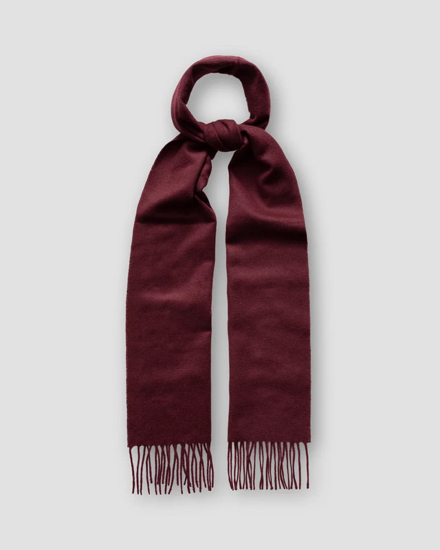Burgundy Solid Cashmere Scarf