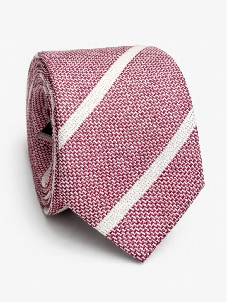 Striped Linen Tie