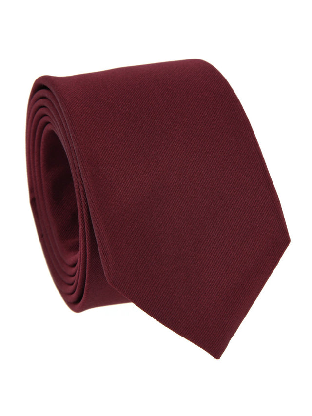 Burgundy tie in silk Côme