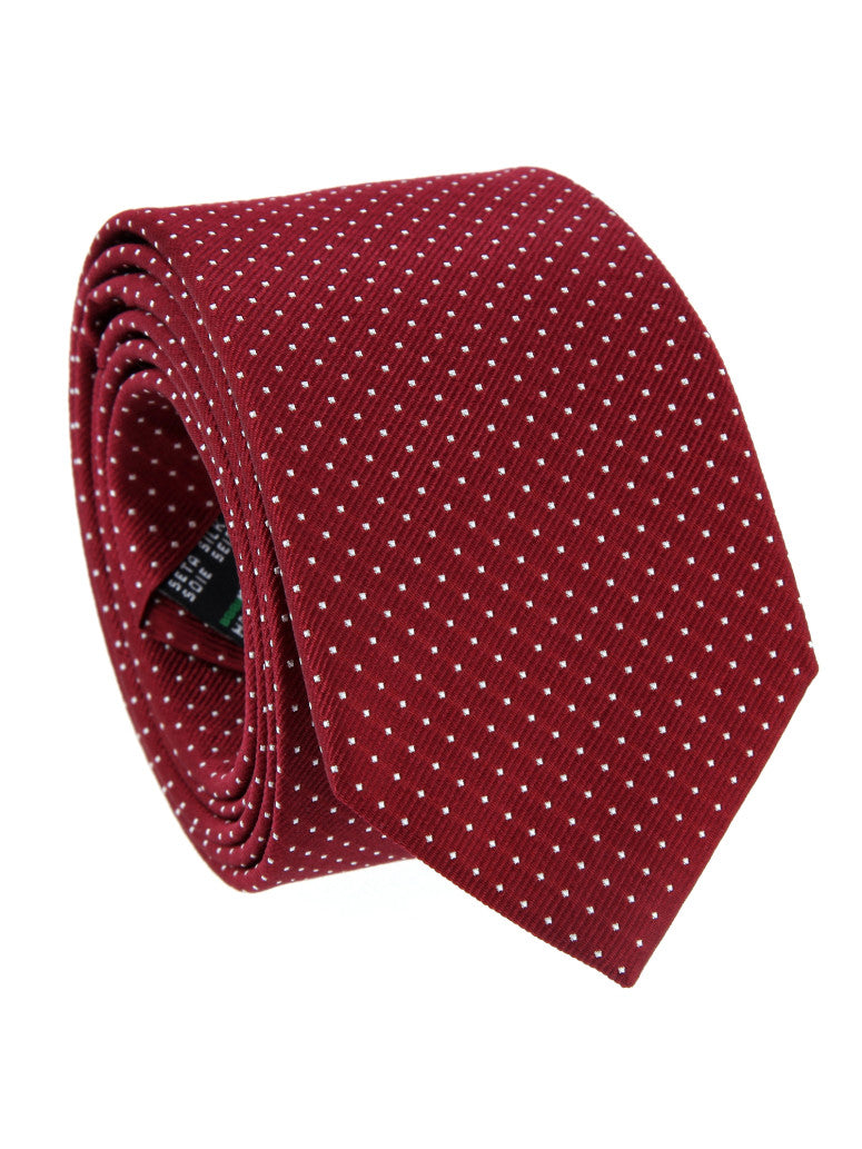 Tie With White Dots In Silk Washington Dc