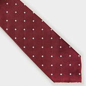 White Spot Silk Tie