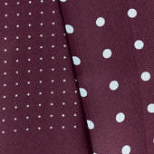 White Spot Silk Tubular Scarf