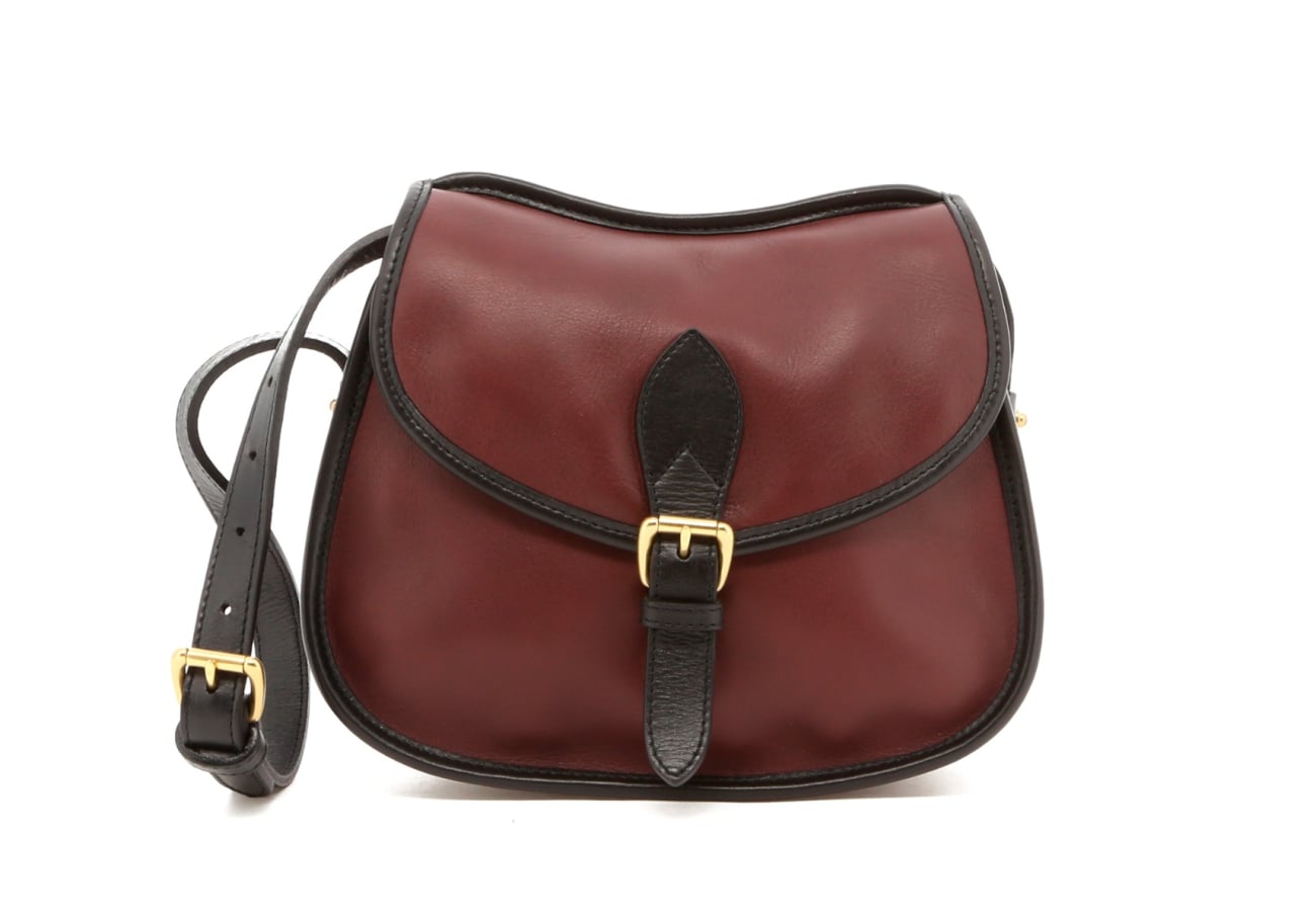 Rider Bag - Burgundy/Black Trim - Smooth Tumbled