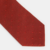 Self Spot Wool Silk Blend Tie