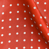 White Medium Spot Silk Pocket Square