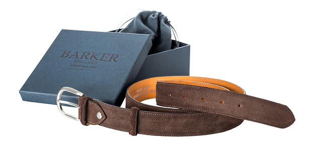 Plain Belt - Burnt Oak Suede
