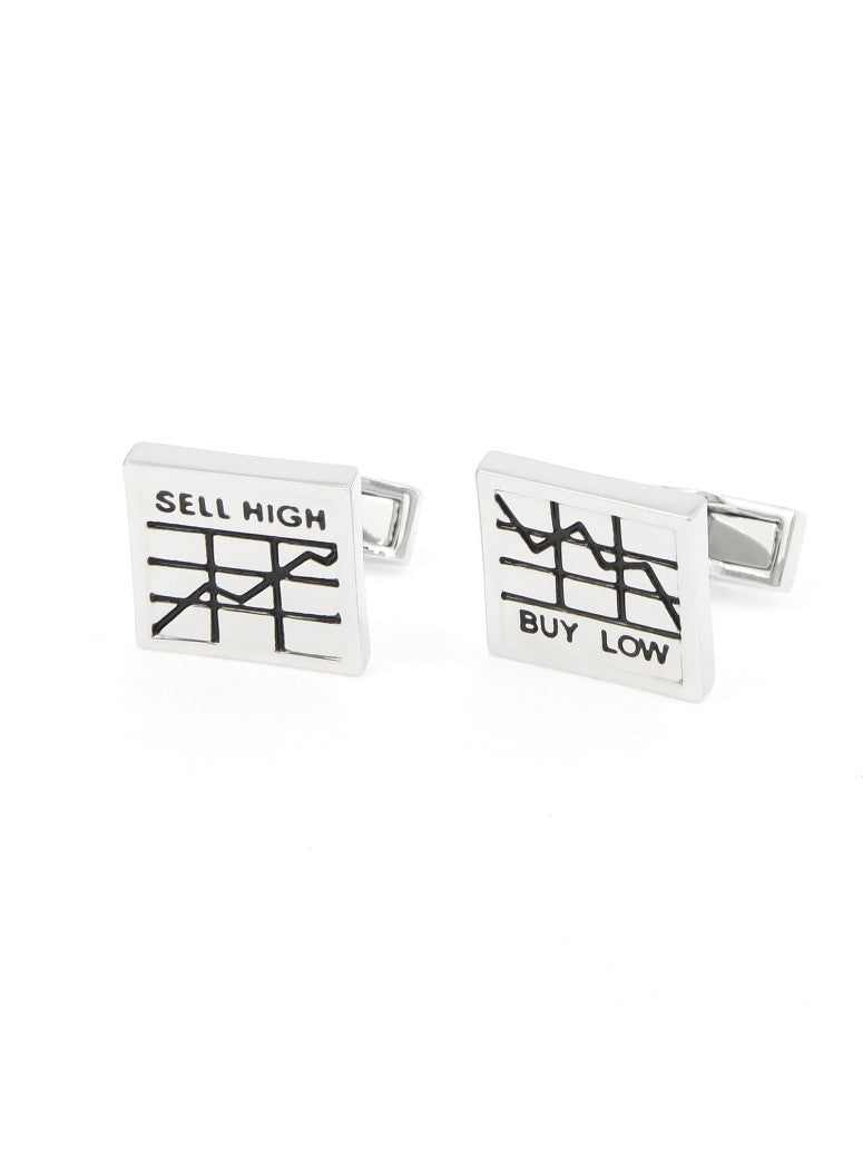 Buy Sell Cufflinks Wall Street