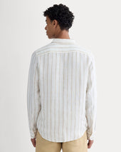 The Classic Shirt in Linen | Bone / Cornstalk
