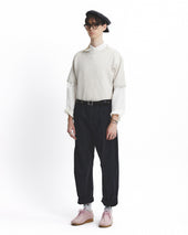 Army Double Zip T Shirt Oatmeal