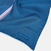 And Lilac Stripe Silk Pocket Square