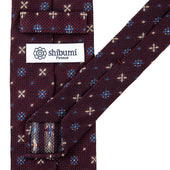 Floral Fina Grenadine Silk Tie Hand Rolled