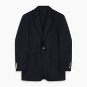 Plain Wool Single Breasted Blazer