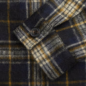 And Beige Check Wool And Mohair Blend Somerset Overshirt
