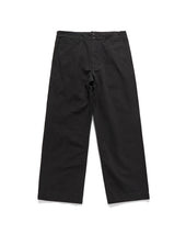 CURVED COMFY CHINO PANTS / BLACK
