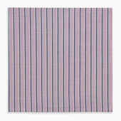 Antique Pink Ticking Stripe Hand Rolled Handkerchief
