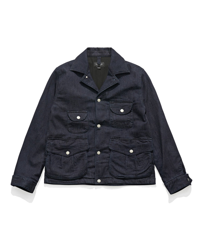 TRAPPER JACKET / INDIGO DENIM