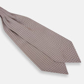 And Lilac Micro Dot Silk Cravat