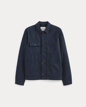 The Denim Utility Jacket | Garment-Dyed Navy