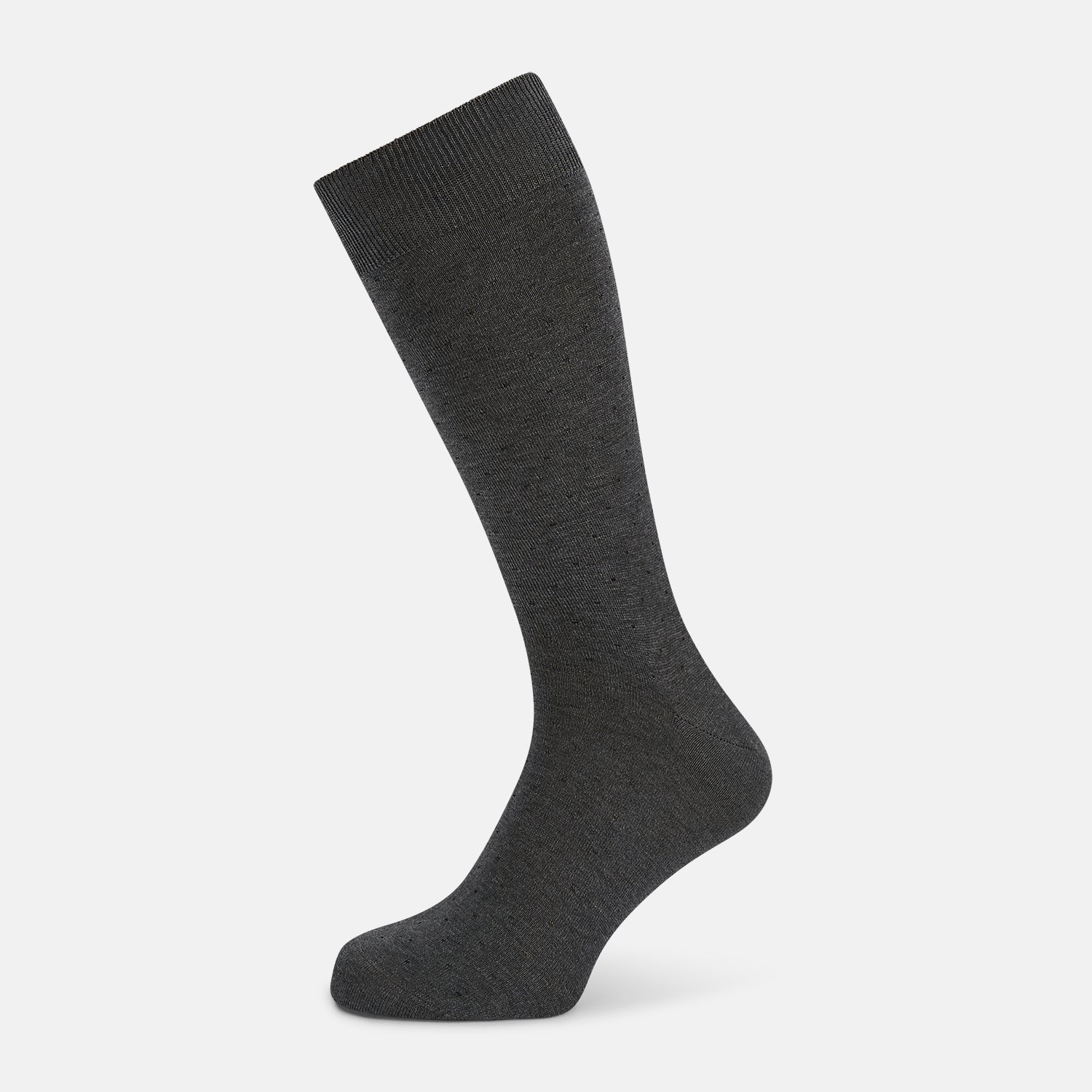 Dark Navy Polka Dot Mid Length Socks