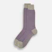 Concrete Houndstooth Mid Length Socks