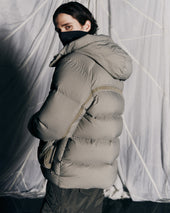 Alpine Tech Hooded Down Parka Sand Beige
