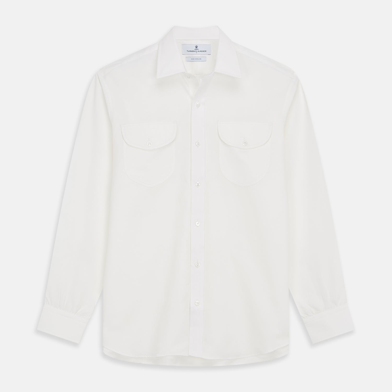 White Cotton Weekend Fit Langston Shirt