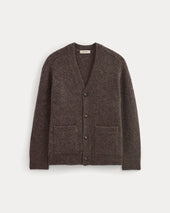 The Cloud Relaxed Cardigan | Heathered Burgundy