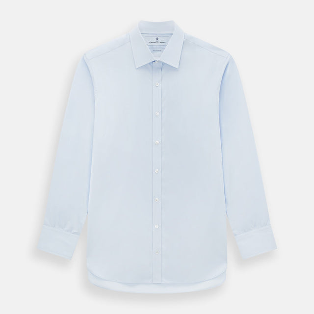 PALE BLUE COTTON REGULAR FIT MAYFAIR SHIRT