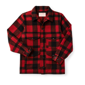 Mackinaw Wool Cruiser Jacket - Red/black Plaid