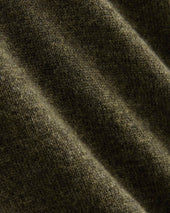 Cashmere Quarter Zip Sweater | Heathered Army Green