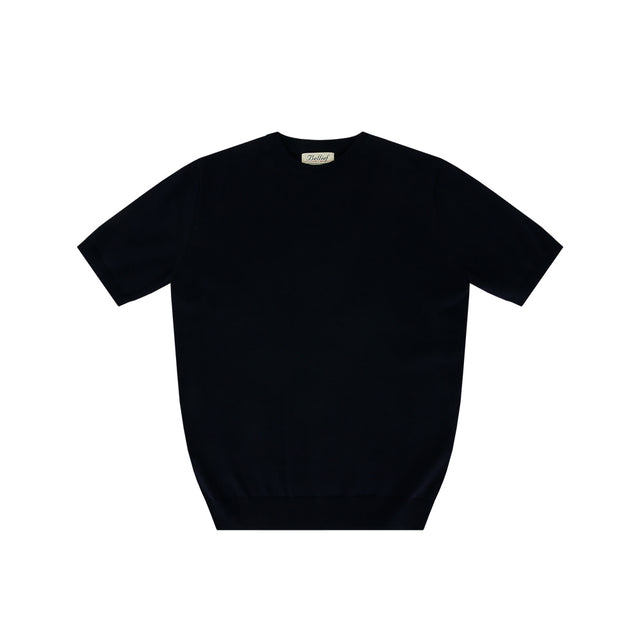 Essential cotton round neck kint (Navy)