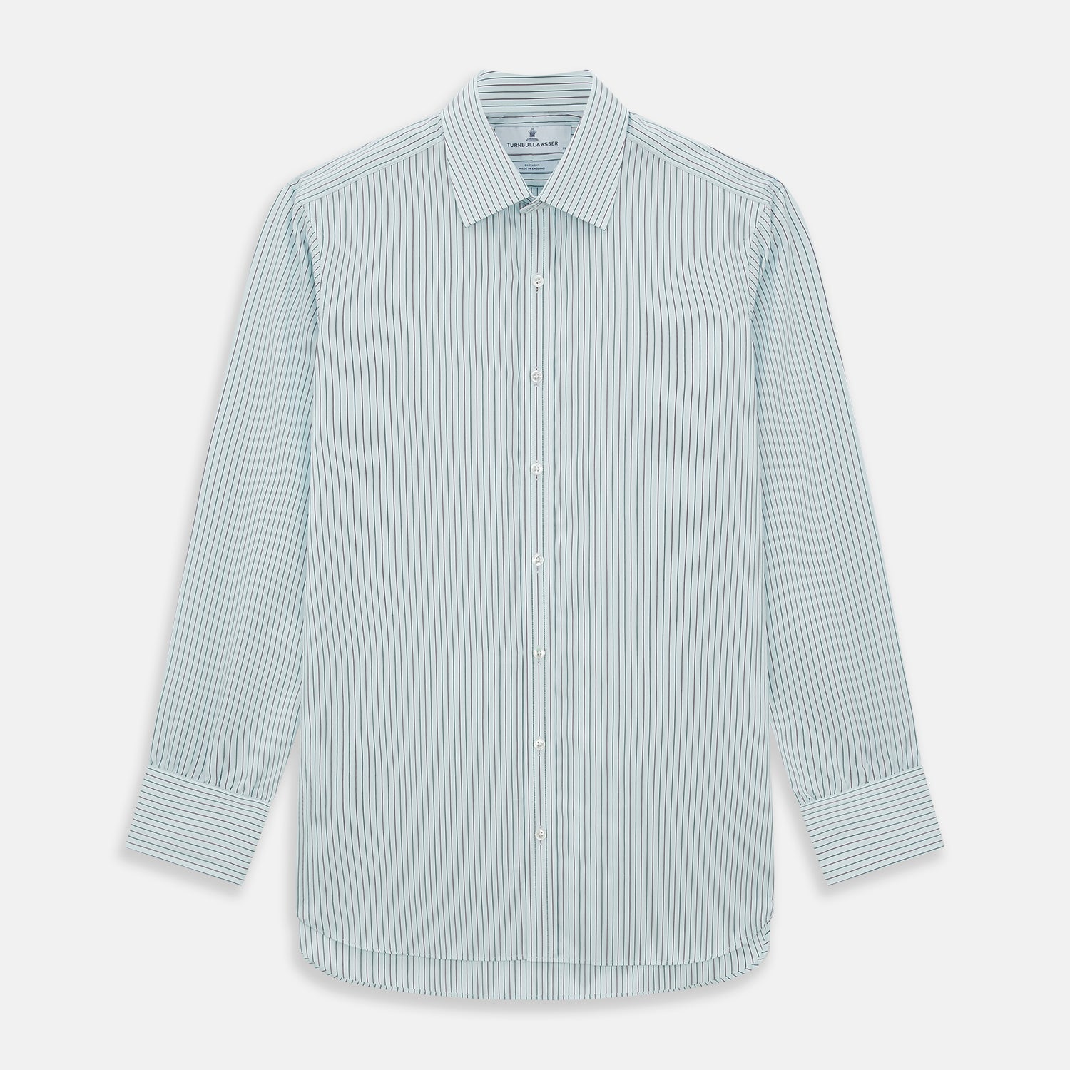 Green and Burgundy Pinstripe Mayfair Shirt