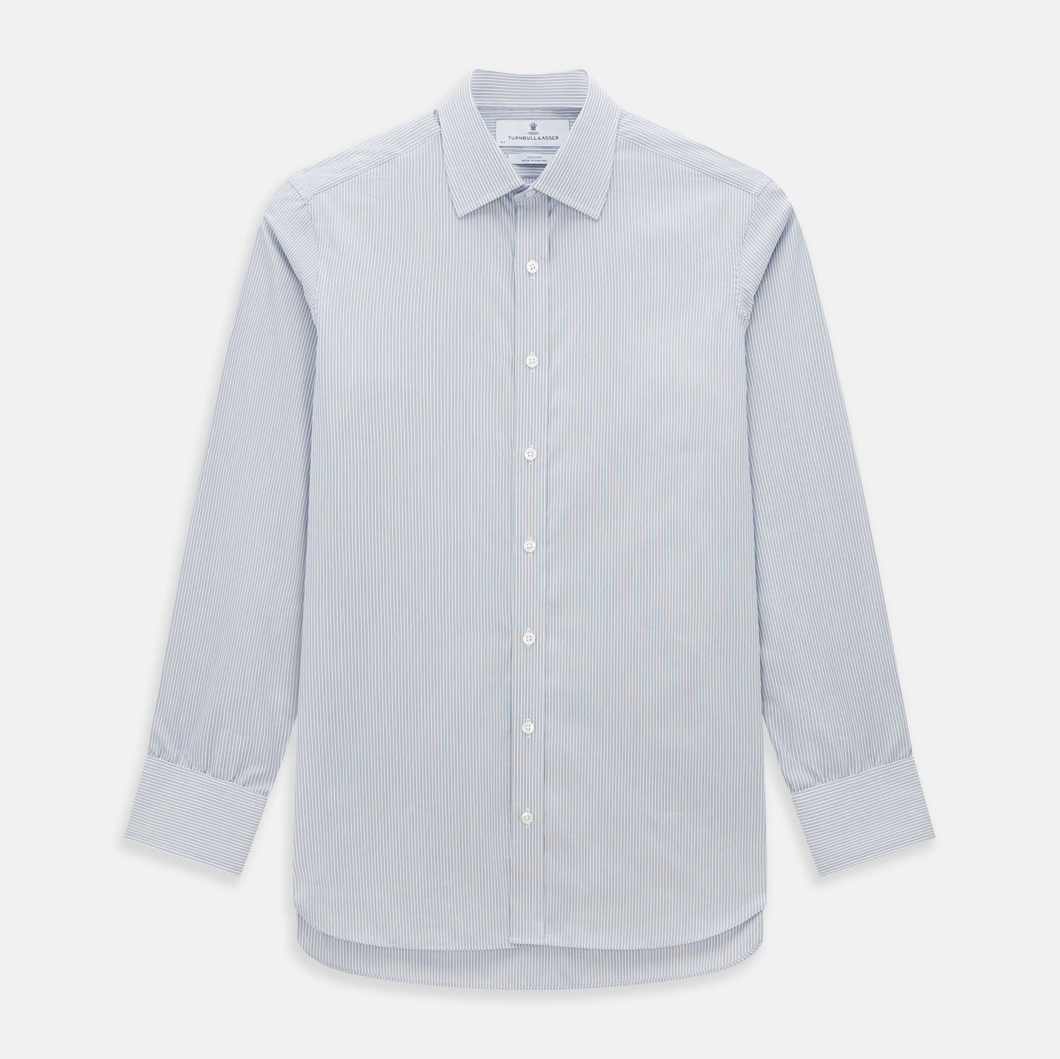 Blue and Brown Ticking Stripe Mayfair Shirt